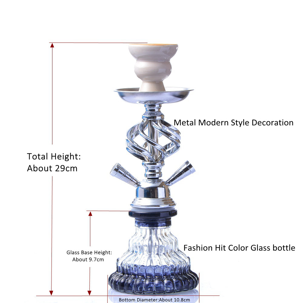 Double hookah with modern design