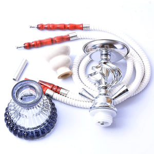 Double hookah with modern design