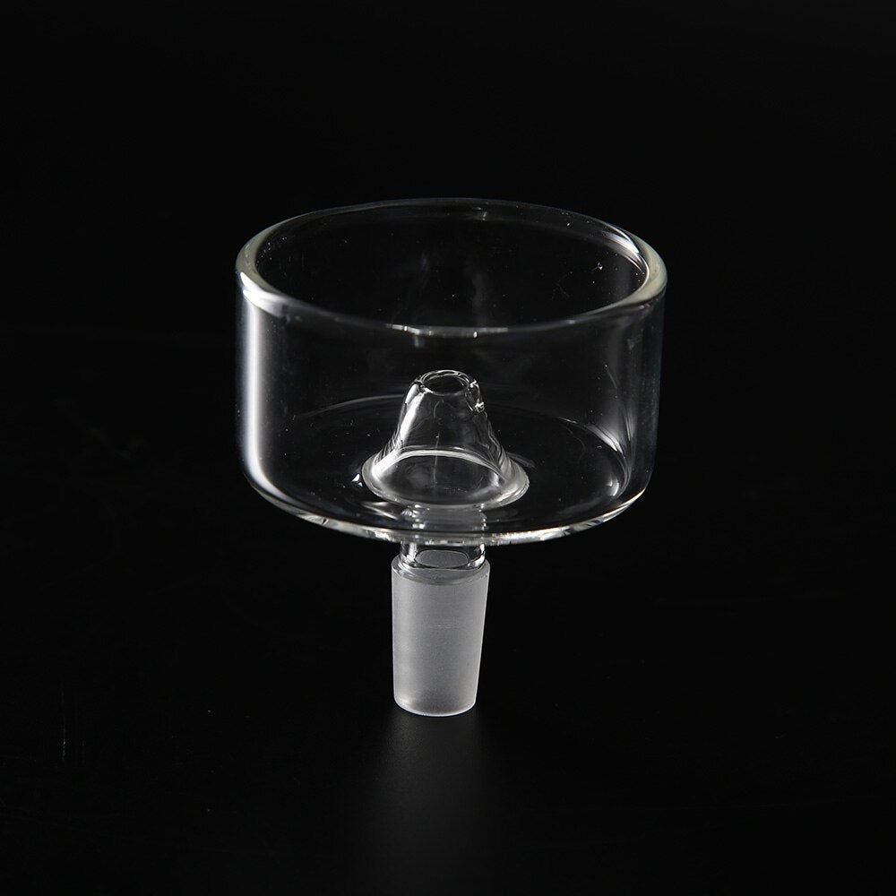 connector glass hookah bowl with one hole