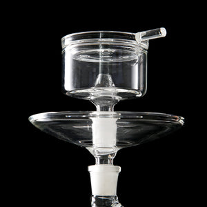 connector glass hookah bowl with one hole